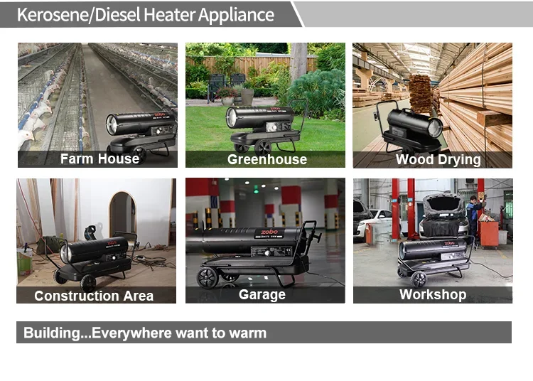 Kerosene Forced Air Heater, Portable, Electric - detail 40