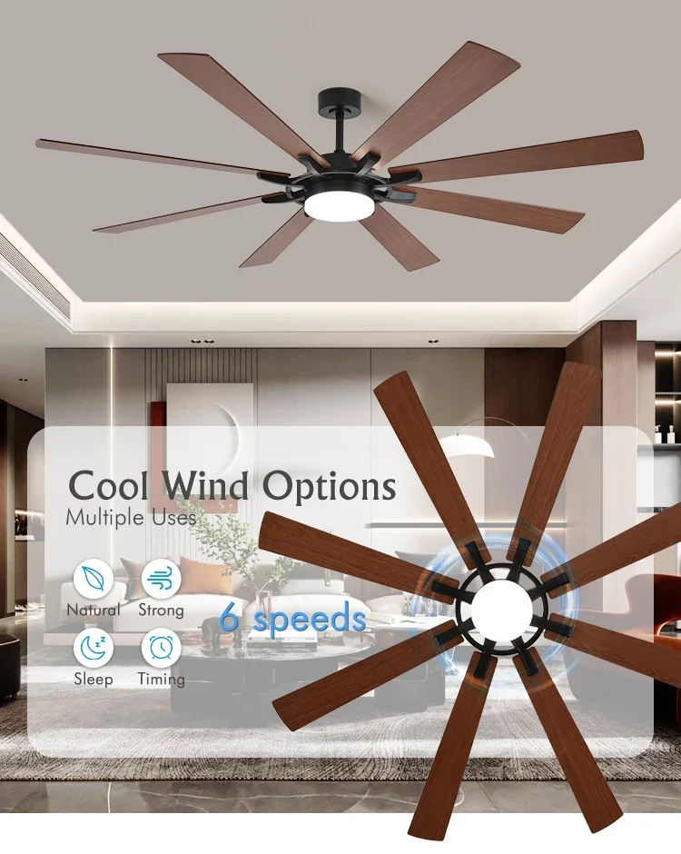 Volume Ceiling Fan, INCH, APP, CONTROL, LED - detail 2