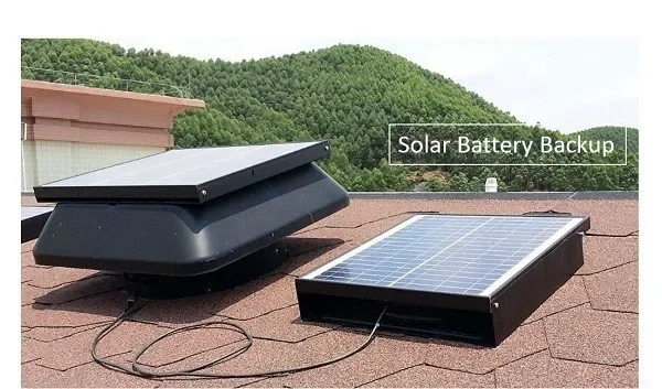 Solar Attic Vent Fan, 25W-60W, Brushless, Roof - detail 26