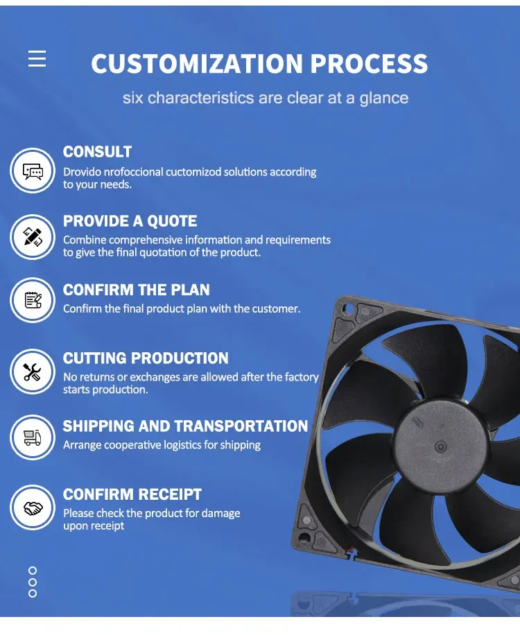 Fan, 92x92x25MM, Axial, 12V, 9225 - detail 22