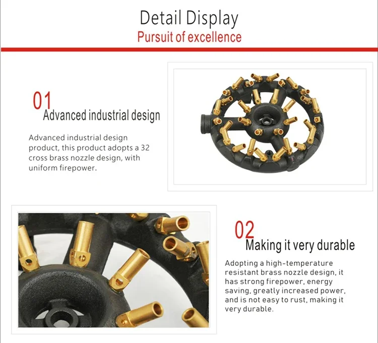 Kitchen Gas Burner Boiler, JETS, Cooktop Parts - detail 4