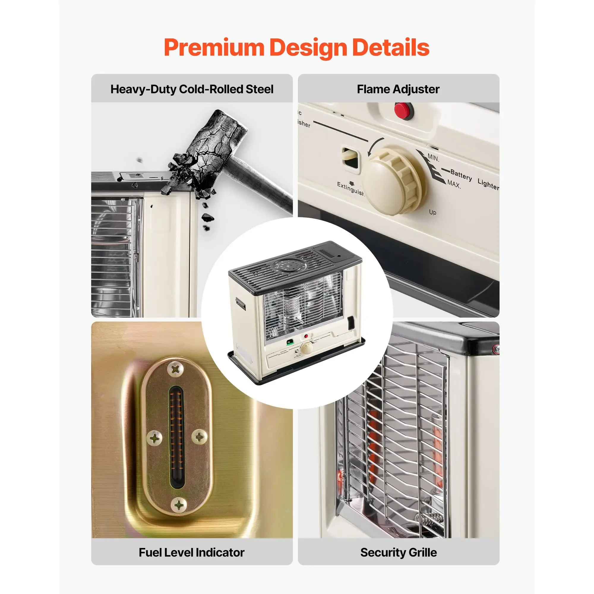 Kerosene Heater, Portable, 10000, BTU - detail 10