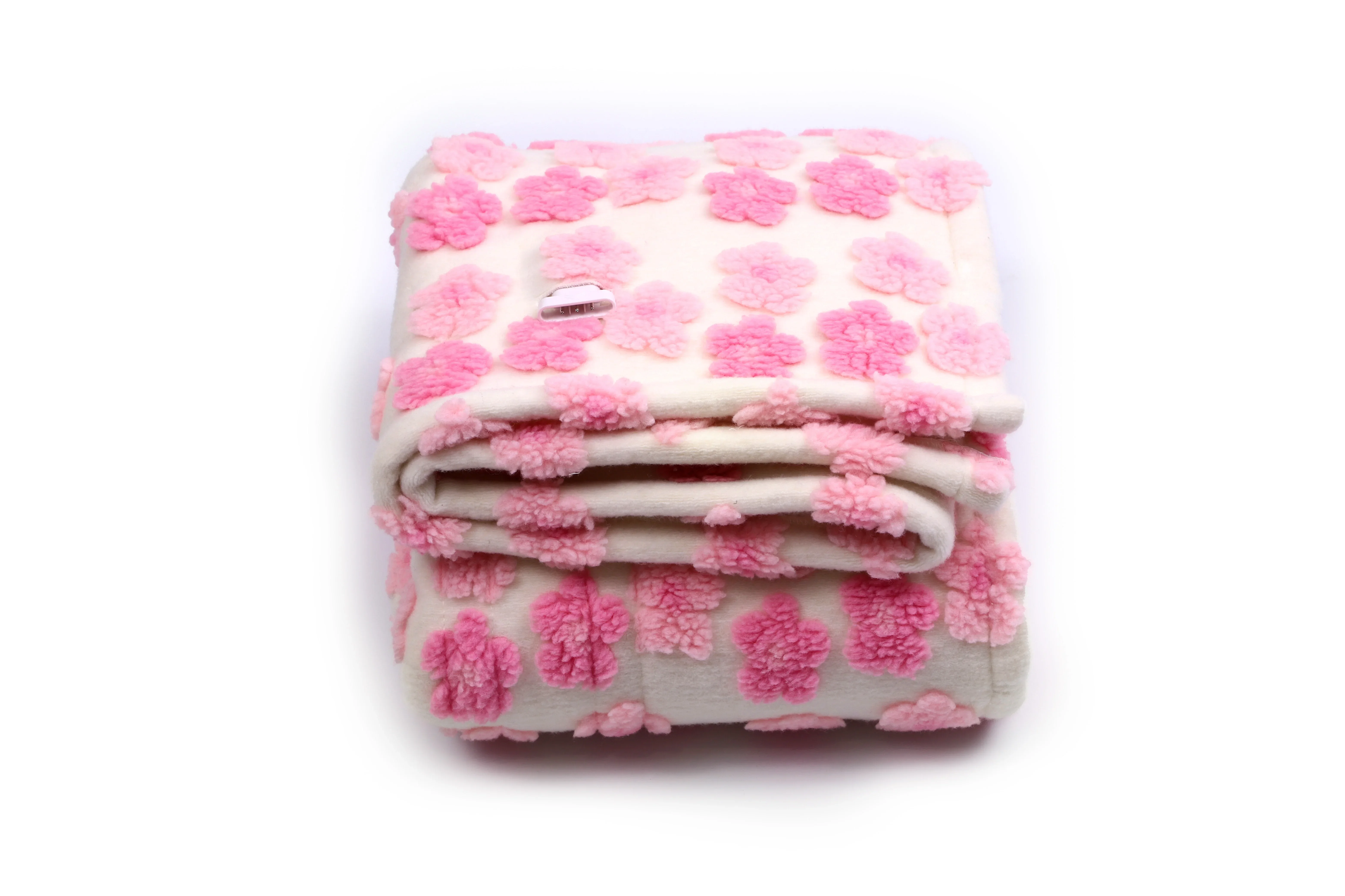 Portable Wearable Electric Blanket, 120V, soft coral fleece - detail 8