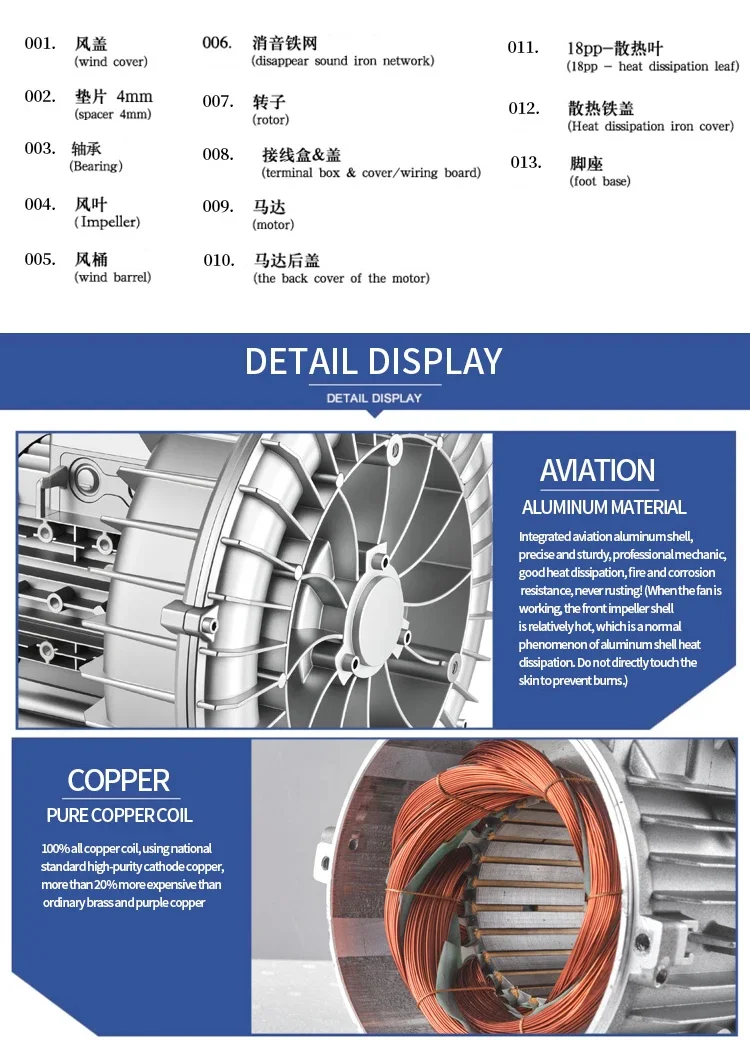 Side Channel Blower, 2.2KW, 380V/415V - detail 26