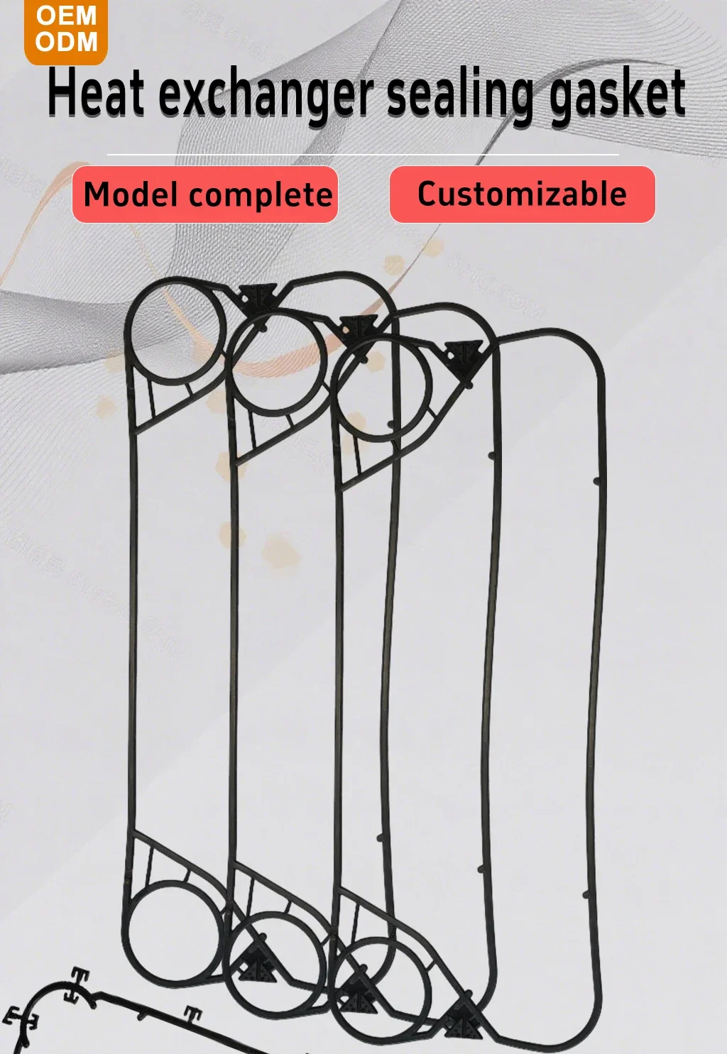 Plate Heat Exchanger, EPDM, rubber and plastic, Gasket - detail 2