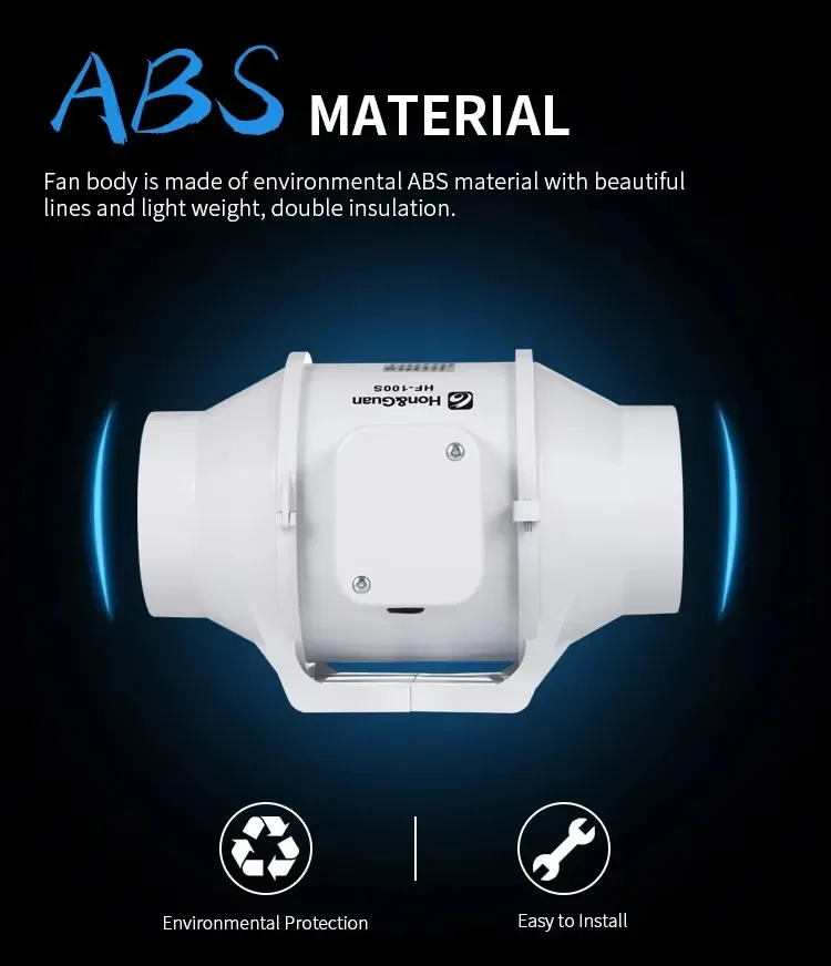 Inline Duct Exhaust Fan, Plastic, IP44 - detail 8
