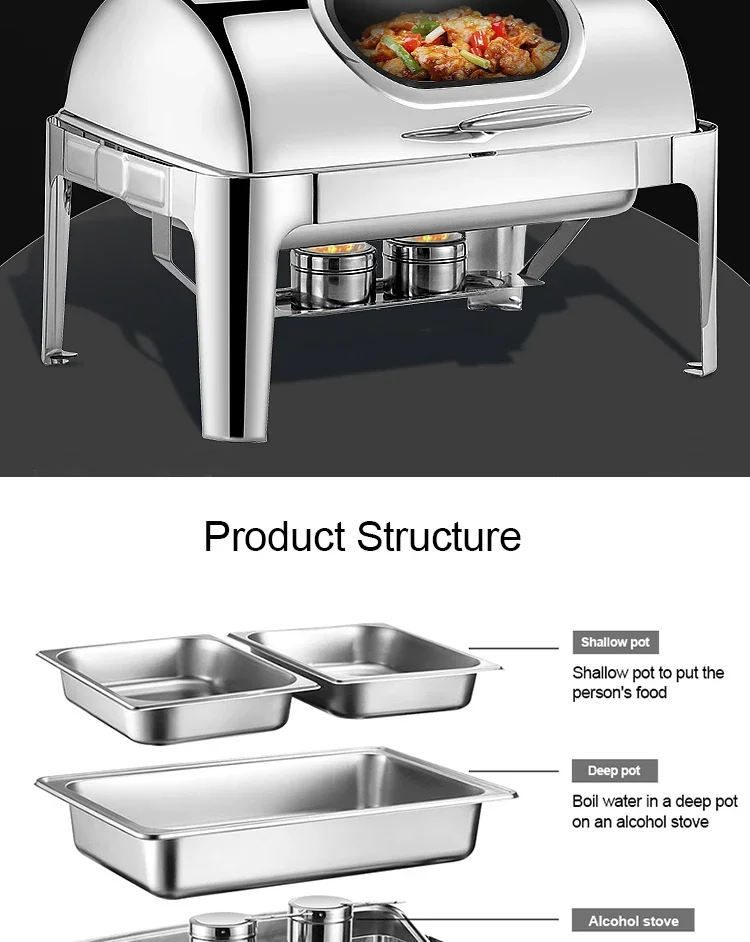 Wedding Food Warmer, Stainless, Steel - detail 12