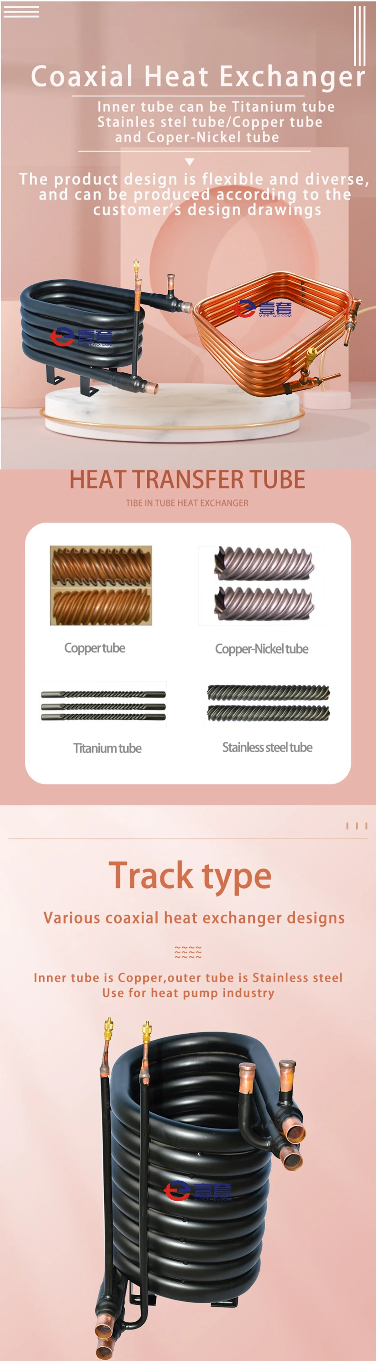 Condenser, Stainless, --, Tube Heat Exchanger - detail 2