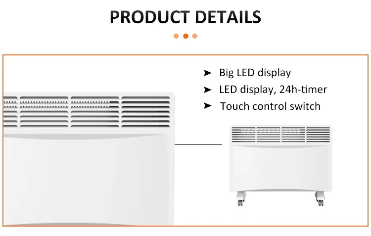 Portable Metal Convection Heater, 500 W - detail 14