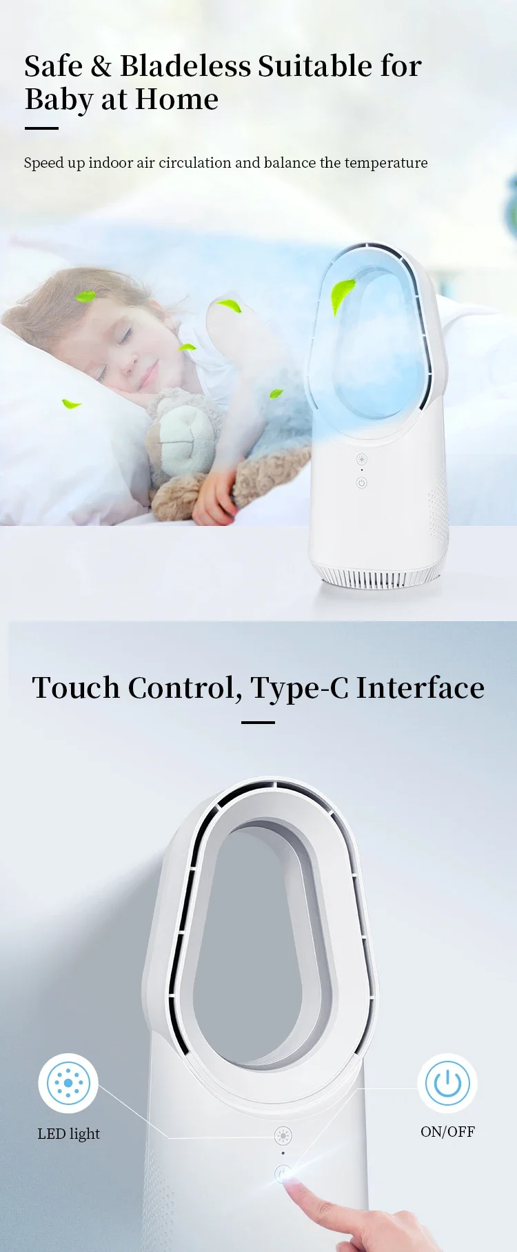 Electric Desk Fan, 12V, Battery, Plastic - detail 18