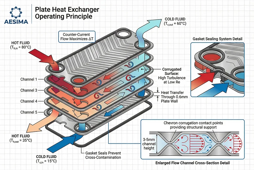 Flexible Stainless Steel Gasket, AESIMA, Plate Heat Exchanger - detail 4