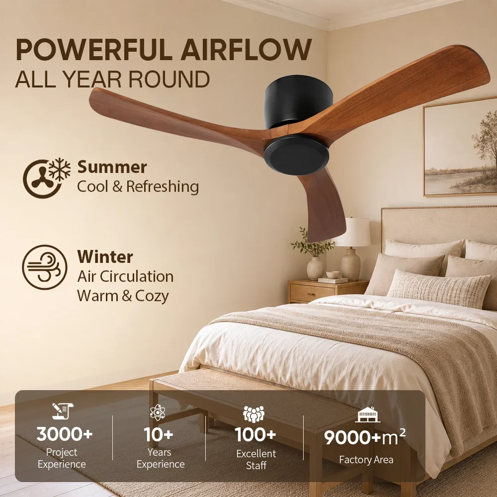 Ceiling Fan, USA, 35W(0.05hp), Wood+Metal - detail 6