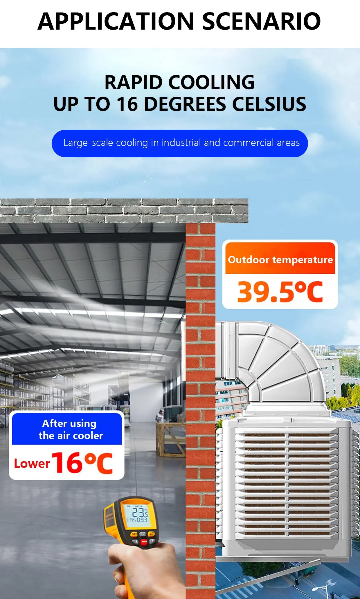 Evaporative Air Cooler, Axial, 18000m3/h - detail 14