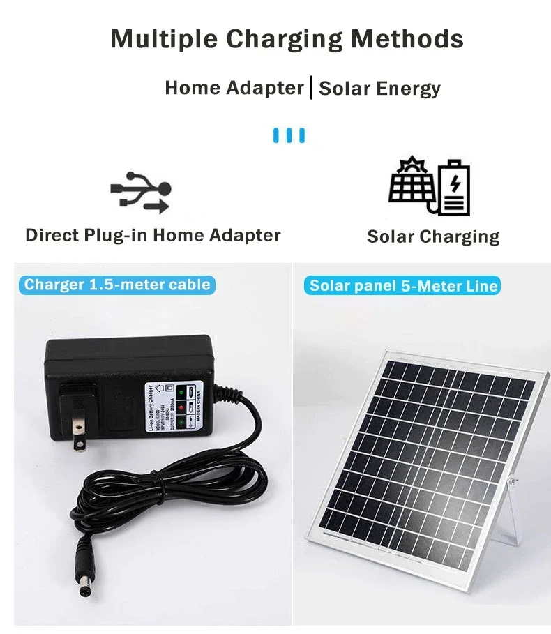 Saving Solar Standing Fan, Solar Panel +DC, 15W(0.02hp) - detail 8