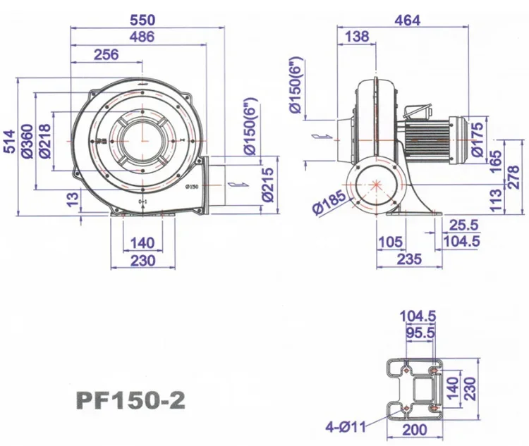 Chip Smoke Snail Blower, Centrifugal, Radial - detail 16