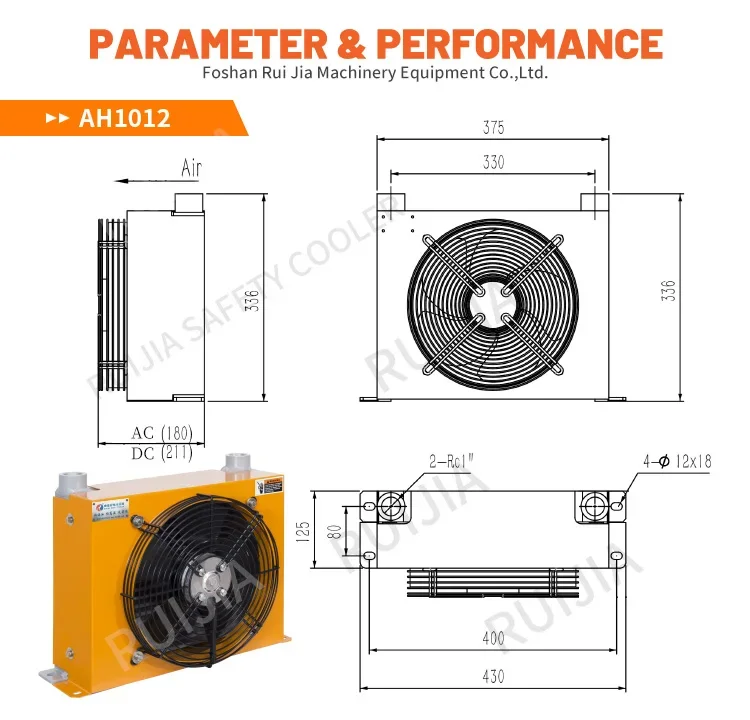Industrial Machinery Radiator, 100, Ah1012t-ca, 24v - detail 12