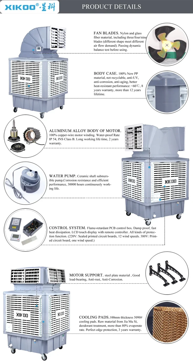 Evaporative Air Cooler, Portable, 1.1kw - detail 2