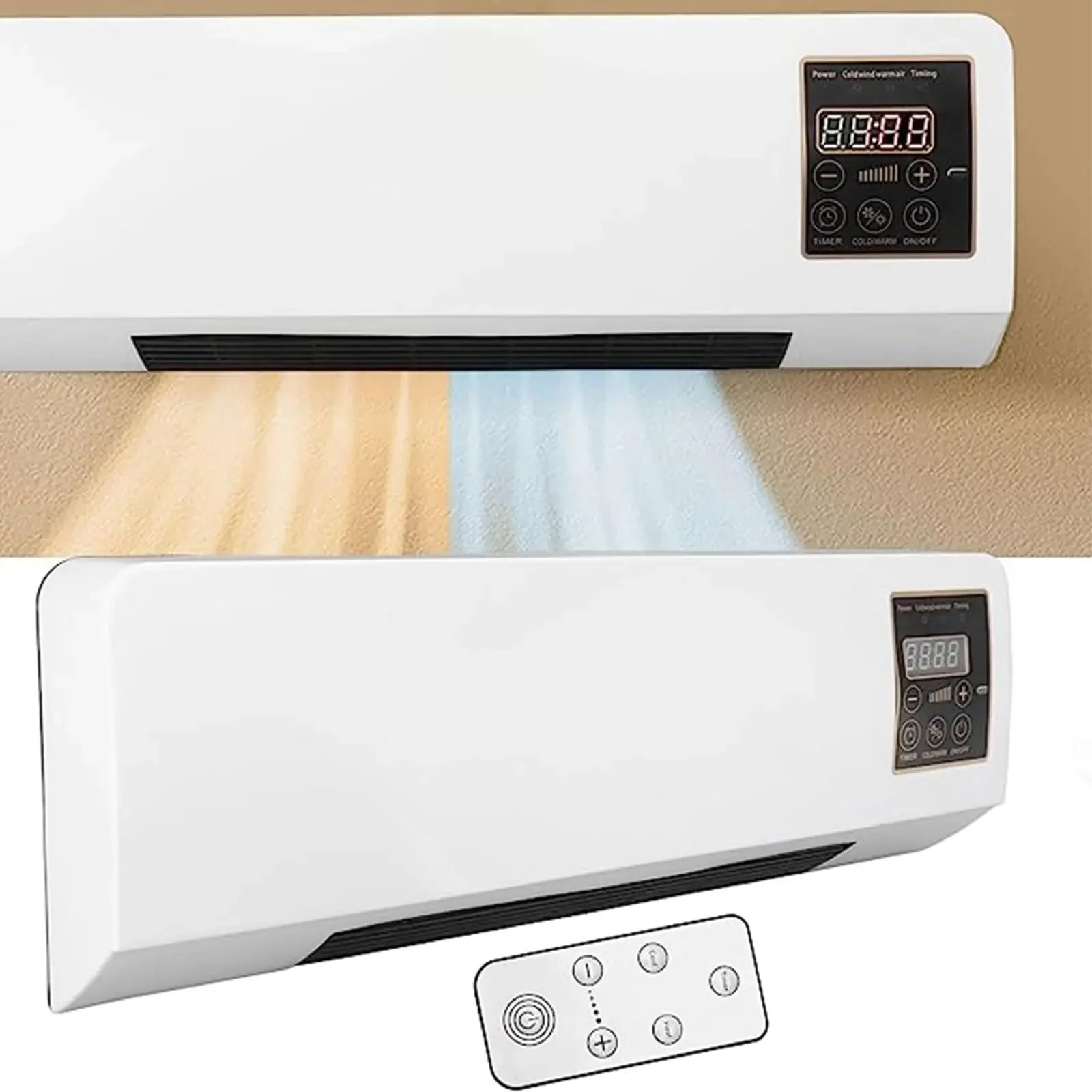 Wall Mounted Heater, ECO, Electric, Plastic - detail 14