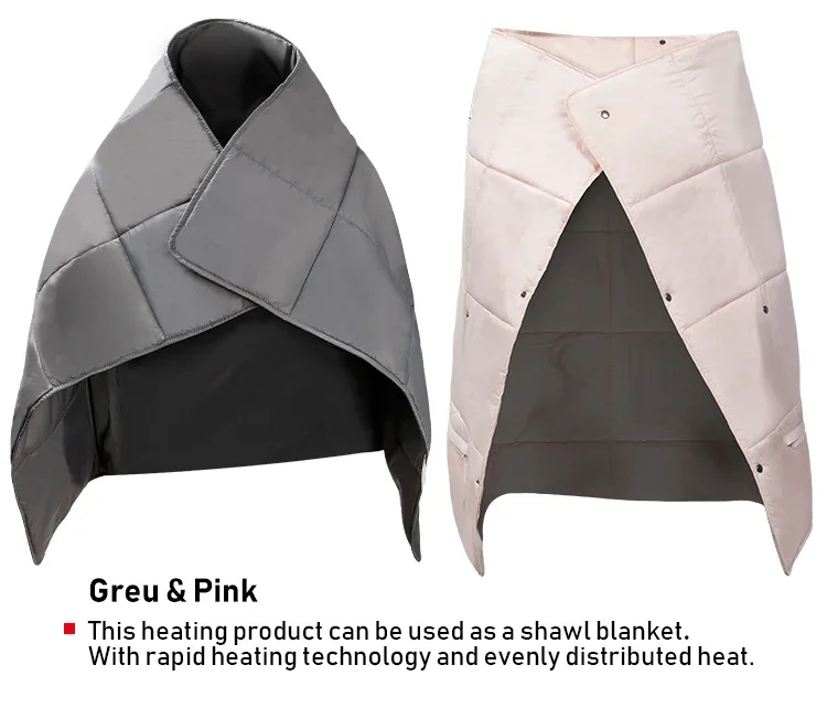 Electric Heating Wearable Blanket, Portable, 5V, USB - detail 4