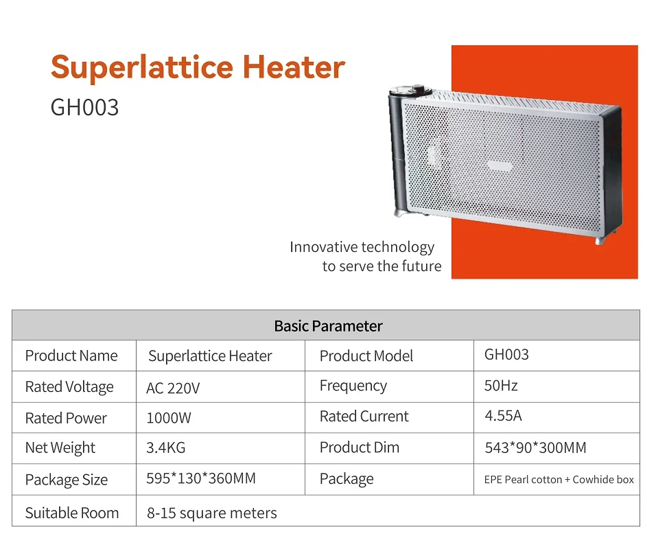 Smart Far Infrared Heater, 1000W, 220V - detail 26