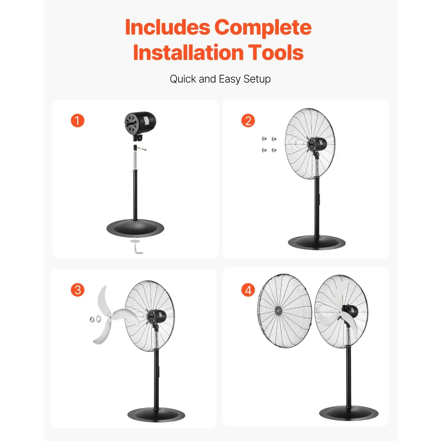 Pedestal Fan, 30-Inch, 85-Degree - detail 10