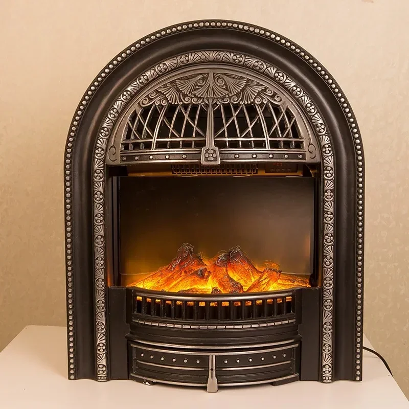 Electric Freestanding Metal Fireplace, LED, 80 - detail 4