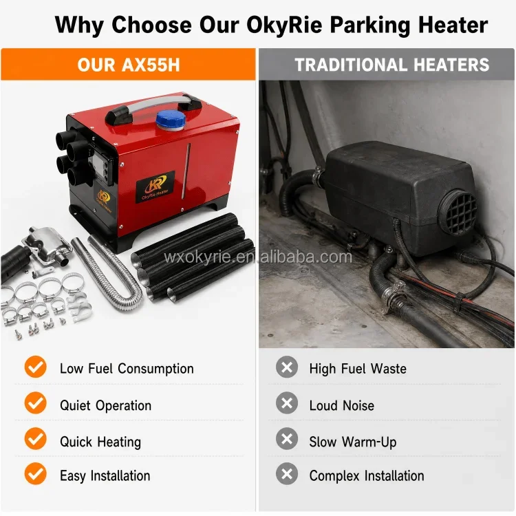 Okyrie Diesel Air Heater, 12V, 24V, 5000W, 8KW - detail 26