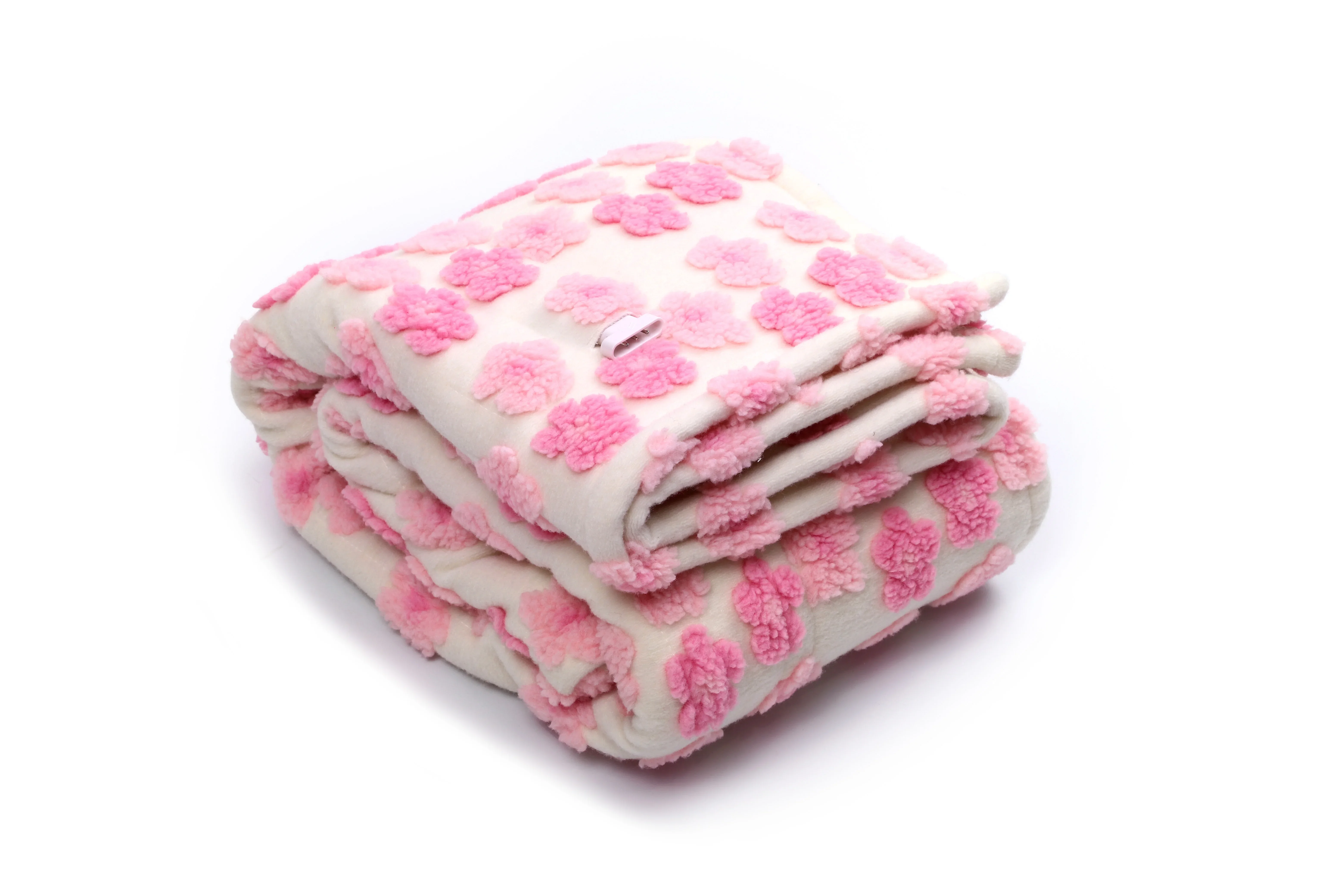 Portable Wearable Electric Blanket, 120V, soft coral fleece - detail 16