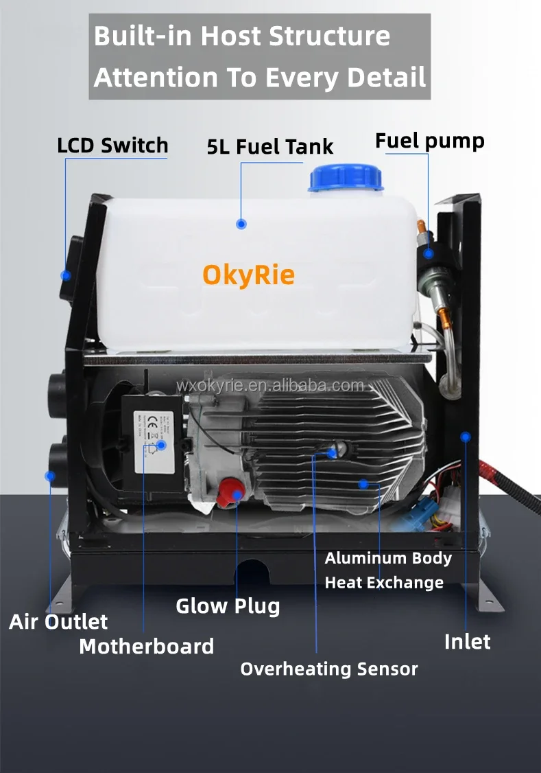 Diesel Parking Heater, 5kW, 8kW, 12V, 24V - detail 44