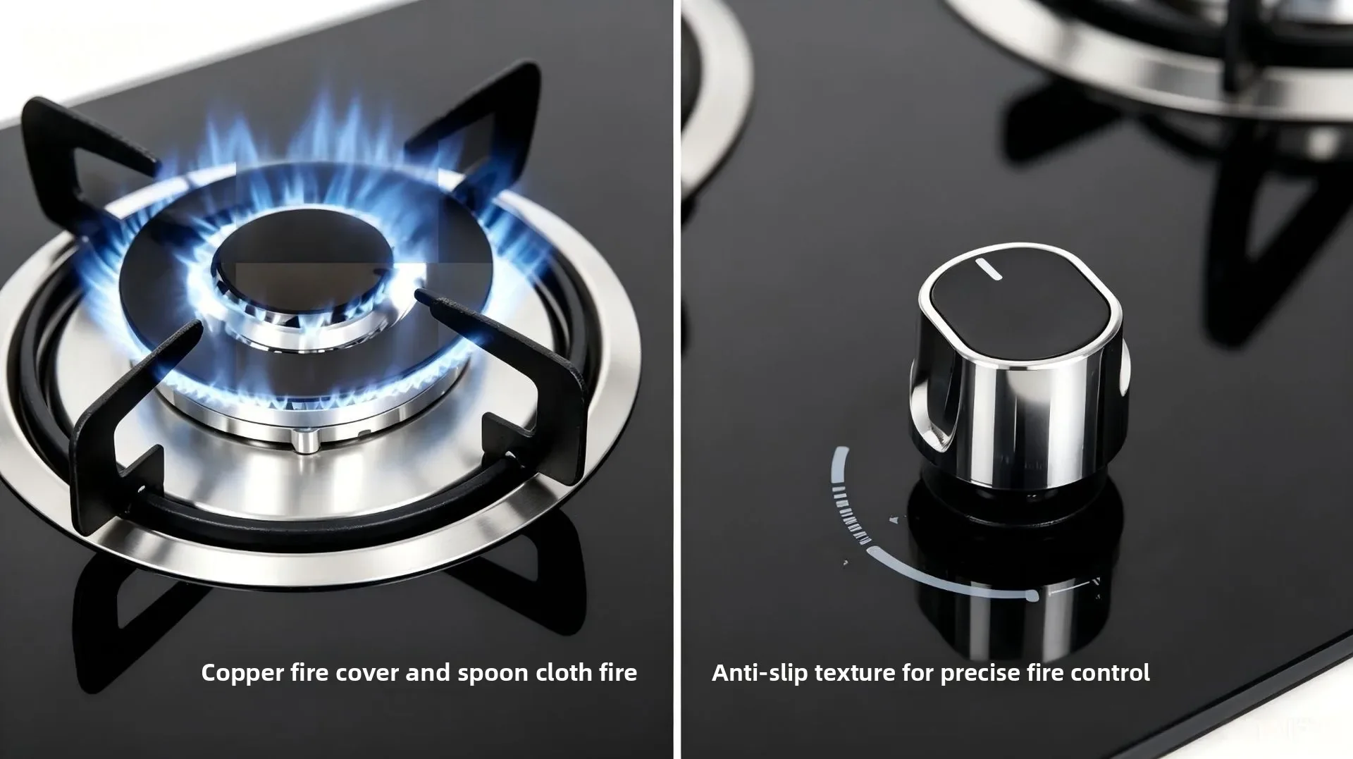 Embedded Five-burner Gas Stove, 3200-4000W, Liquefied gas - detail 8