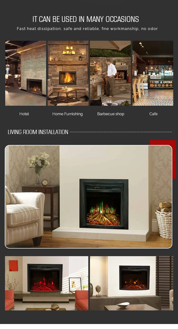 Electric Fireplace, 220-240V, 750 - detail 16
