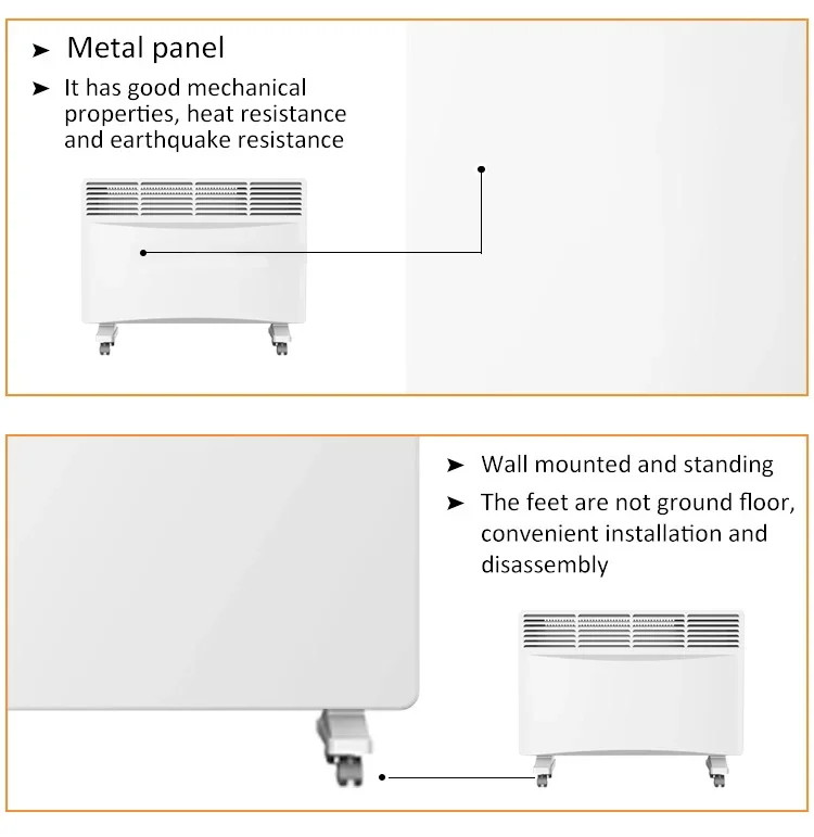 Portable Metal Convection Heater, 500 W - detail 16