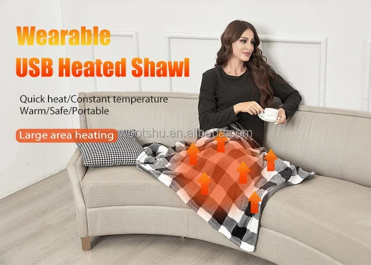 Heated Blanket, USB, Flannel - detail 2