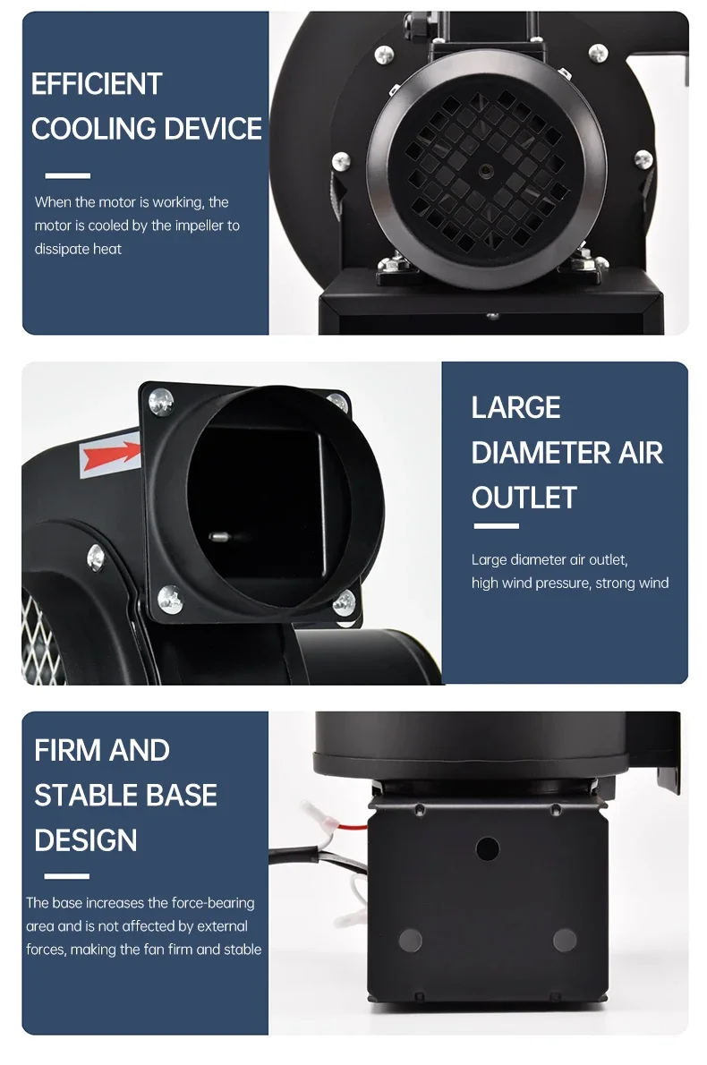 Industrial Micro Blower, 110V/220V, Centrifugal, Radial, 550W - detail 24