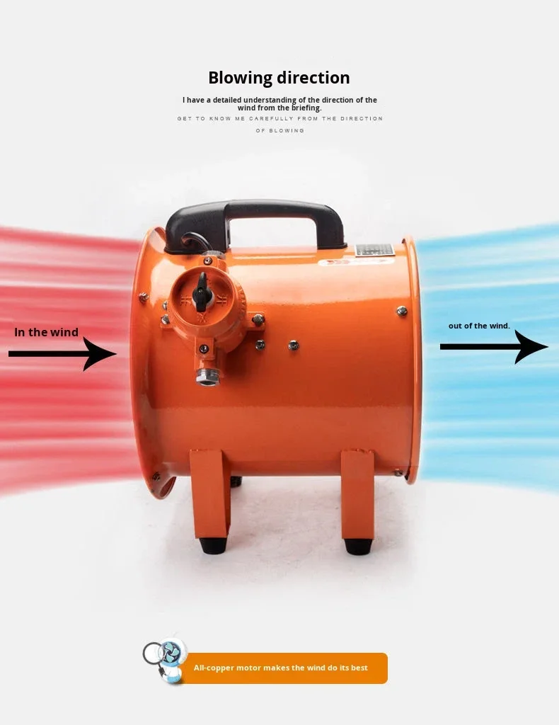 Axial Flow Fan, Explosion-Proof, Portable, 220V - detail 6