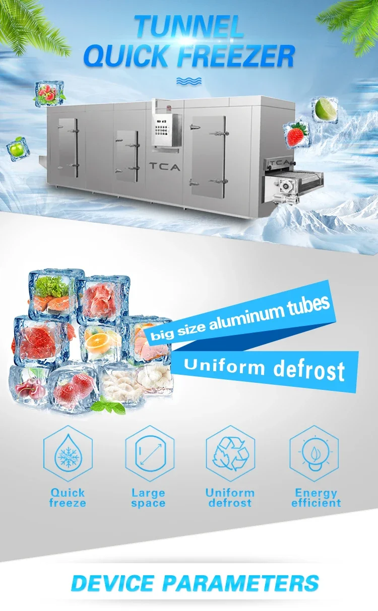 Commercial Iqf Tunnel Freezer, 2.75KW(3.69hp), SUS304 - detail 2