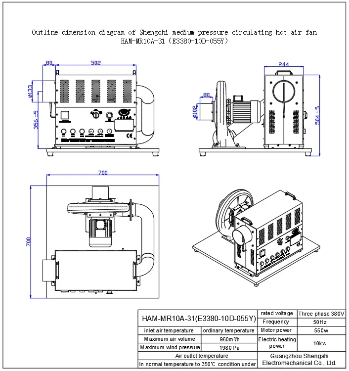 Industrial Electric Heater, 380 V - detail 18