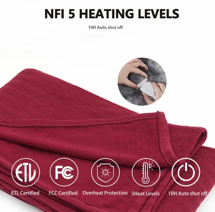 Heated Blanket, 62*84", Portable, 10H - detail 16