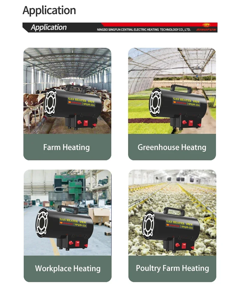 Gas Heater, Portable, 650 m³ - detail 6