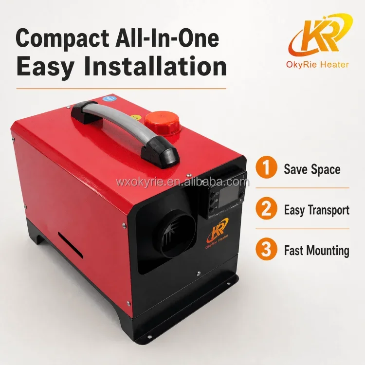 Okyrie Diesel Air Heater, 12V, 24V, 5000W, 8KW - detail 4