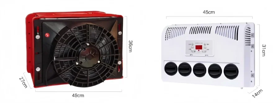 Split Parking Air Conditioner, Q-300, 12V/24V, 2000m/h - detail 12