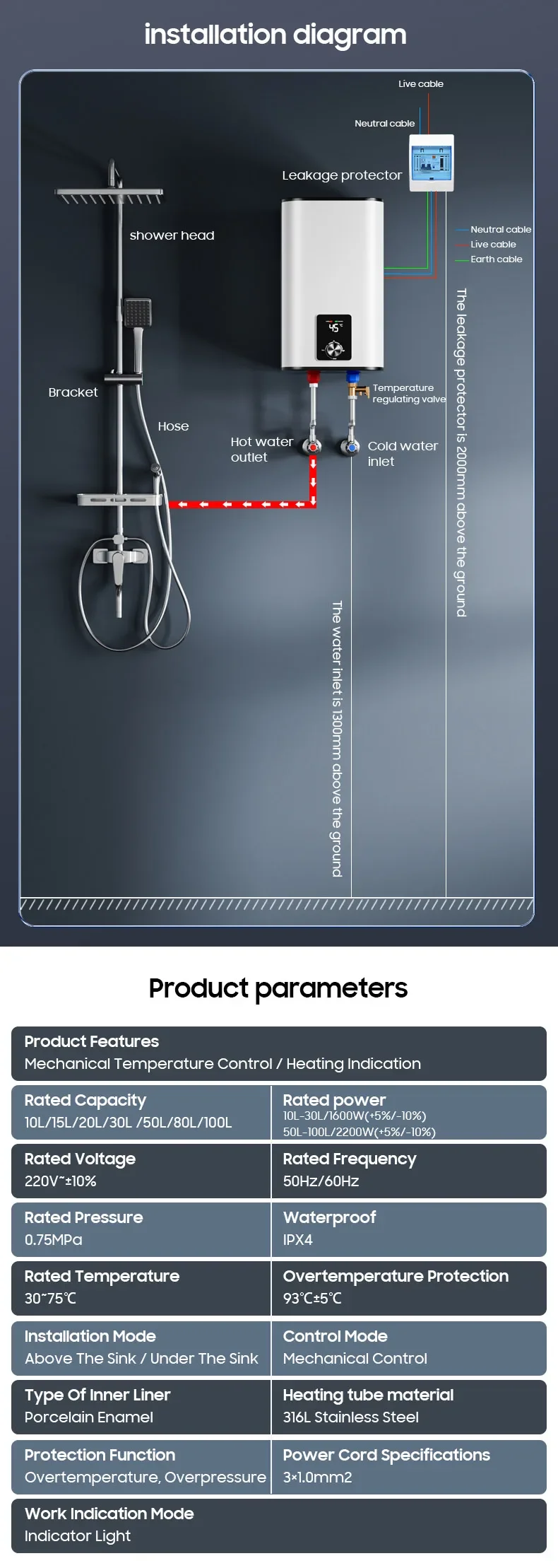 Water Heater, 10L, 15L, 20L, 30L - detail 20