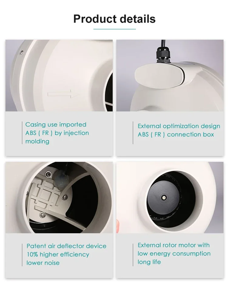 Inline Duct Fans, IP67, 200mm, Waterproof - detail 16