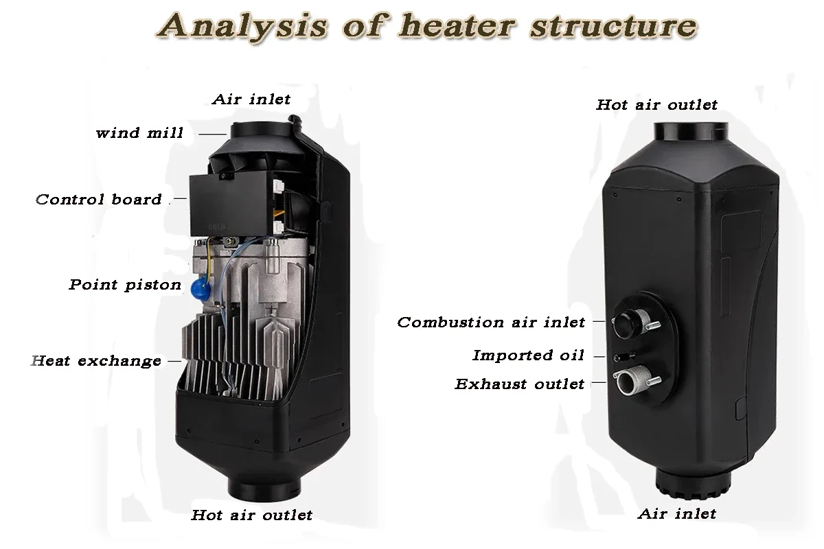 Car Parking Heater, 2kw, 5kw, 12v, 24v - detail 4