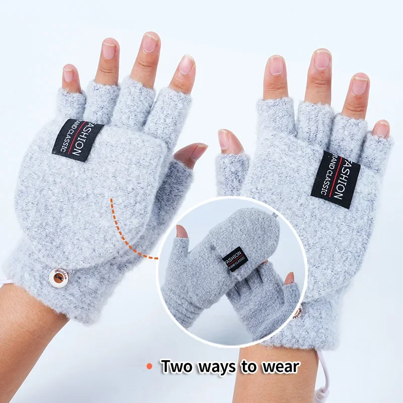 Fingerless Knitting Hands Warmer, USB, 5, Battery - detail 8