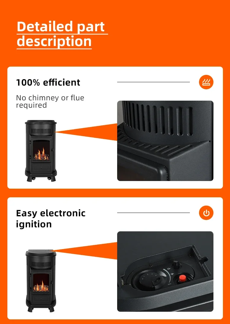 Propane Gas Heater, Portable, Battery, FH-708 - detail 32