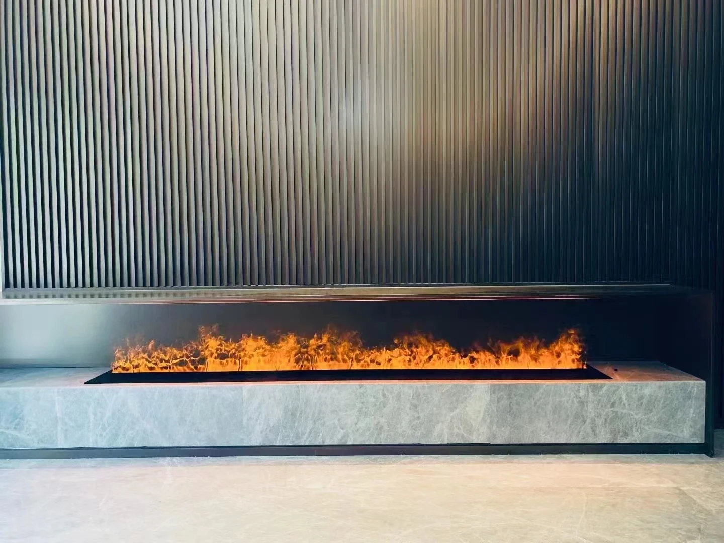 Steam Mist Water Fireplace, 3D, Steel - detail 40