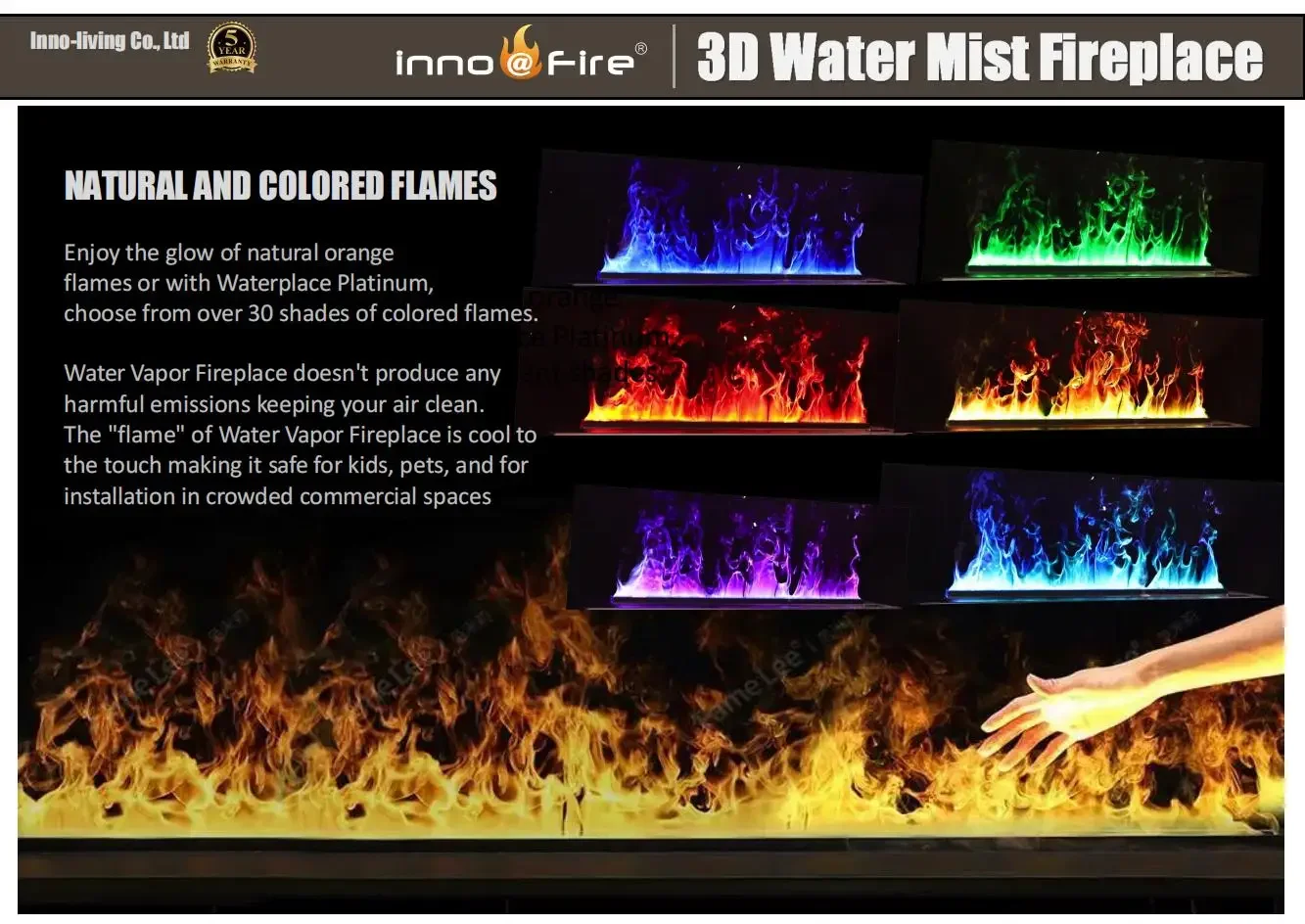 Electric Fireplace, 100V, 3 liter - detail 8