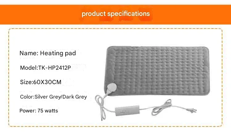 Electric Heated Throw Blanket, 75W(0.10hp), Flannel Fleece - detail 4