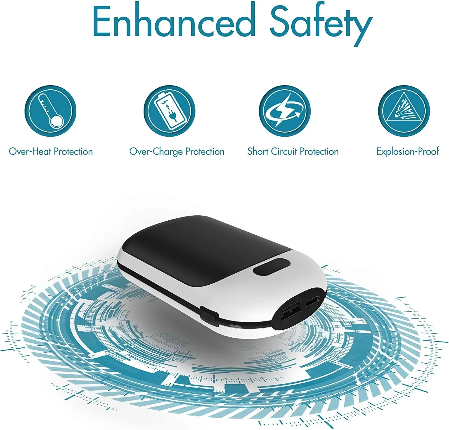 Rechargeable Hand Warmer, 10000mAh, 131, 12hrs - detail 10